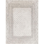 SURYA TAPIS DE SALON À POILS COURTS ET DOUX SCANDINAVE TAPIS BERBÈRE BOHÈME GRIS ET BEIGE 200 X 275 CM