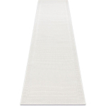 TAPIS, TAPIS DE COULOIR TIMO 5979 SIZAL EXTÉRIEUR CADRE BLANC WHITE 80X300 CM