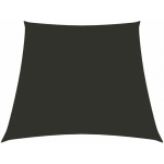 VOILE DE PARASOL TISSU OXFORD TRAP�ZE 3/5X4 M ANTHRACITE - VIDAXL