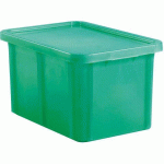 BACS DE COULEUR POUR HACCP AVEC COUVERCLE 600X400 HAUTEUR 33 CM 55 VERT