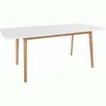 TABLE EXTENSIBLE HELGA 120 / 160CM BLANCHE - WHITE