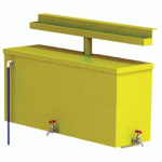 KIT RÉCUPÉRATION EAU 100 L POULAILLER URBECOL ALU JAUNE 1016 - URBEMOB