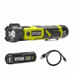 LAMPE TORCHE 4V USB LITHIUM (1X2.0AH) - 640 LUMENS - RLP4-120G RYOBI