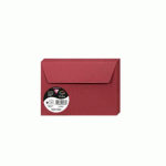 LOT DE 4 - PAQUET DE 20 ENVELOPPES POLLEN 114X162MM 120G/M2 - BORDEAUX
