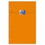 OXFORD BLOC DE DIRECTION AGRAFÉ EN TÊTE 160 PAGES 80G LIGNÉES 21X32 COUVERTURE ORANGE