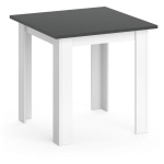 TABLE À MANGER KARLOS 80CM BLANCHE/ANTHRACITE VICCO