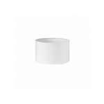 ABAT-JOUR CYLINDRE DORI E27 BLANC 30DX30DX20H CM TISSU POPELINE