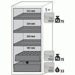 ARMOIRE SÉCURITÉ S-CLASSIC-90 S90.129.060.WDASR GRIS CLAIR