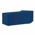 POUF SHIFT+ LANDSCAPE D\'ANGLE 135° DROITE - 140,8 X 72,5 X 30 CM - MOVER BLEU - MANUTAN COLLECTIVITÉS