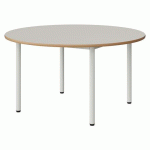 TABLE MALIBU Ø 120 T4 4P STRA ALAISÉ BLC SEL W911/BLC 9016