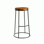 TABOURET HAUT PLATEAU EN PIN MASSIF - DIAMÈTRE 38 MM - MAX