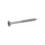 VIS À BOIS AGGLOMERE TÊTE FRAISÉE POZIDRIVE - FILETAGE PARTIEL - INOX A2 4,5X80/50 MM - BOÎTE DE 100