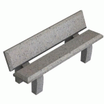 BANC BÉTON CAMIDO GRIS SABLÉ