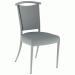 CHAISE 550 ALU ASS/DOS GINKGO PIERRE - 4P GRIS 9006 - MOBIDECOR