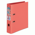 CLASSEUR À LEVIER PLASTIFIÉ ESSELTE COLOUR BREEZE A4 - DOS 7,5 CM CORAIL