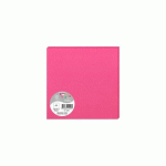 LOT DE 2 - PAQUET DE 25 CARTES SIMPLES POLLEN 160X160MM 210G/M2 - ROSE FUCHSIA