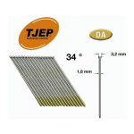 TJEP - 4000 CLOUS DE FINITION 1.8 X 50 MM GALVA DA 15GA (TÊTE D) BRADS SANS GAZ