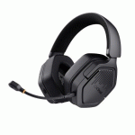 TRUST GXT 493 CARUS CASQUE AVEC FIL &SANS FIL ARCEAU, CASQUE GAMING USB TYPE-C / USB TYPE-A BLUETOOTH NOIR