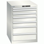 ARMOIRE BLANC GRIS 564X725X800 AVEC 7 TIR. 75KG _ 14.354.180 - LISTA