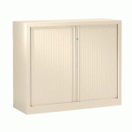 ARMOIRE À RIDEAUX MONOBLOC ÉCO-CONÇUE CLASSIQUE H 100 X L 120 CM BEIGE