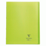 CAHIER KOVERBOOK CLAIREFONTAINE 24 X 32 CM GRAND CARREAUX 96 PAGES - VERT