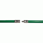 CANNE DE RAMONAGE VERTE - RACCORD 12X175 Ø20 MM - LONGUEUR 1,5 M PROGALVA