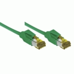 CORDON RJ45 SUR CÂBLE CATÉGORIE 7 S/FTP LSOH VERT - 3 M