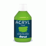LOT DE 3 - DARWI FLACON DE 250 ML DE PEINTURE ACRYLIQUE UNIVERSELLE OPAQUE - VERT PRAIRIE