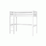 PACK LIT MEZZANINE TED + MATELAS  BLANC 90X190 CM/OPT:MATELAS FEEVAH HR