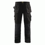 PANTALON DE TRAVAIL ARTISAN BAS AMOVIBLES NOIR TAILLE 46 - BLAKLADER