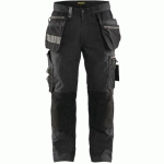 PANTALON DE TRAVAIL ARTISAN STRETCH GRIS FONCÉ/NOIR TAILLE 52 - BLAKLADER