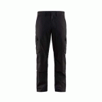 PANTALON DE TRAVAIL INDUSTRIE À POCHES GENOUILLÈRES STRETCH 2D NOIR/GRIS FONCÉ C46 - BLAKLADER