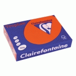 LOT DE 5 - PAPIER A4 COULEUR ROUGE VIF 80 G CLAIREFONTAINE TROPHÉE COULEURS VIVES - RAMETTE DE 500 FEUILLES
