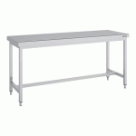 TABLE INOX CENTRALE SÉRIE 600 MCSD60-240 LONGUEUR 240 CM