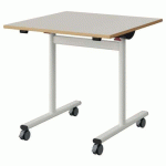 TABLE MALIBU RAB. 80X80 T6 DL ST ALAISÉ BLC SE W911/BLC 9016