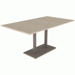 TABLE MENORCA 160X90 T6 ÉP. 24 MM STR ABS ÉRABLE G./NOISETTE - MOBIDECOR