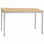 TABLE POLYVALENTE CHÊNE ALU 160X80 - MANUTAN EXPERT