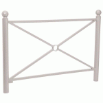 BARRIÈRE PROVINCE SIMPLE CROIX 1.57 M BOULE - ZINC GRIS 7044 - PROCITY