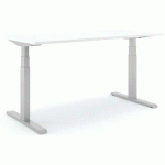 BUREAU RÉGLABLE STEELFORCE PRO 670 SLS 200CM - ARGENT BLANC - ACTIFORCE