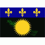 DRAPEAU GUADELOUPE : DIMENSIONS - 100 X 150 CM