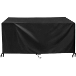 ROLEADER - HOUSSE SALON DE JARDIN NOIR 420D TISSU OXFORD IMPERMÉABLE RSISTANCE ANTI-UV BACHE TABLE DE JARDIN HOUSSES DE PROTECTION POUR MOBILIER DE