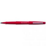 PAPERMATE STYLO FEUTRE POINTE EN NYLON LARGEUR DE TRAIT 0,4 MM ENCRE ROUGE NYLON