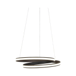 ROWAN - LED SUSPENSION - 1 LUMIÈRE - Ø 550 MM - NOIR - MODERNE - ÉCLAIRAGE INTÉRIEUR - SALON I CHAMBRE I CUISINE I SALLE À MANGER - NOIR - QAZQA