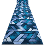 TAPIS DE COULOIR ANTIDÉRAPANT ROMBY DIAMANTS BLEU MARINE 57CM BLUE 57X510 CM