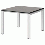 TABLE MALIBU 80X80 T3 SOUDÉ STR BÉTON F186/NOIR BLC 9016
