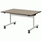 TABLE MALIBU RAB. 120X80 T3 DL ST CHÊNE 1146/NOIR BLC 9016