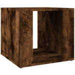 TABLE DE CHEVET CHÊNE FUMÉ 41X40X36 CM BOIS D'INGÉNIERIE