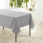 NAPPE RECTANGLE POLYESTER GRIS 140 X 200 CM