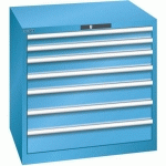 ARMOIRE BLEU CLAIR 870X725X850 AVEC 7 TIR. 75KG _ 78.690.010 - LISTA