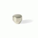 BOUTON DE MEUBLE MESH - EN ALUMINIUM - FINITION NICKELÉ BROSSÉ - D26 H23 ESTAMP